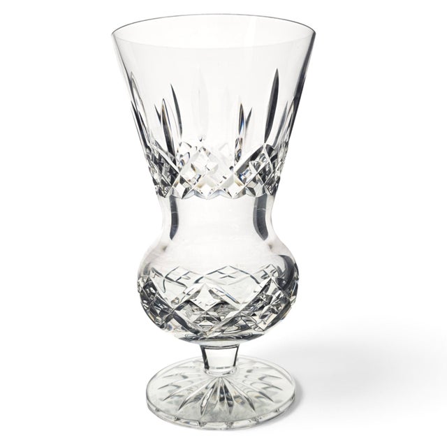 Waterford Lismore Thistle Irish Lead Crystal Vase With Box 7" For Sale - Image 12 of 18