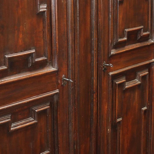 Baroque Style Wardrobe in Walnut-Stained Beech For Sale - Image 6 of 13