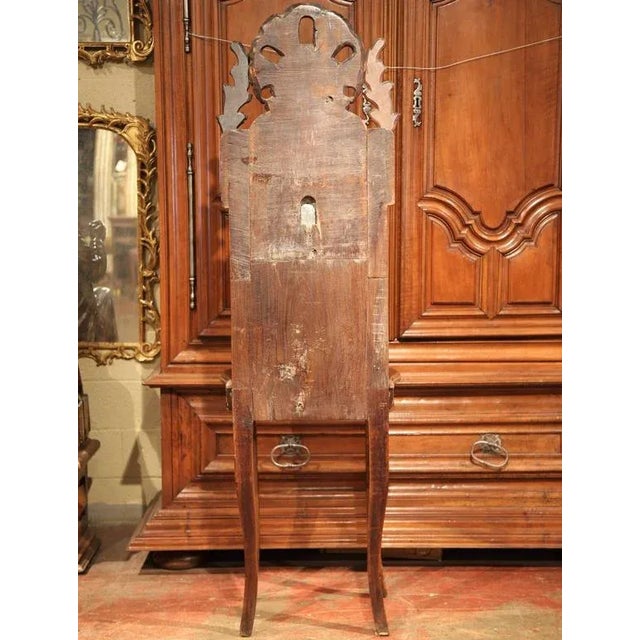 18th Century French Louis XV Pewter Lavabo on Carved Walnut Stand For Sale - Image 10 of 10