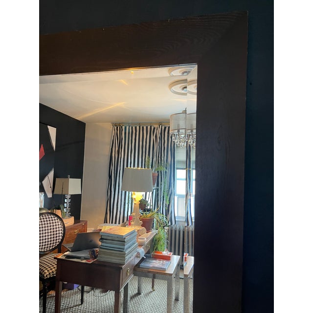 Contemporary Ethan Allen Leaning Full Length Floor Mirror For Sale - Image 3 of 4