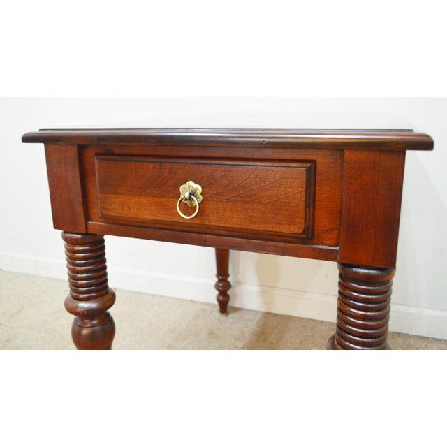Wood Ethan Allen Cherry Nightstand For Sale - Image 7 of 10