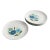 Mid Century American Ironstone Blue Flower Dinner Plates - Set of 6 For Sale