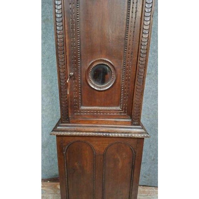 Carved Oak Floor Clock Case, 18th Century For Sale - Image 6 of 9