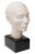 Vintage Plaster of Paris Female Head Bust Sculpture on Black Wood Base, Restored, Italy, 1960's For Sale - Image 10 of 10