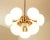 1960s Mid-Century Sputnik Milk Glass Chandelier, 1960s For Sale - Image 5 of 10