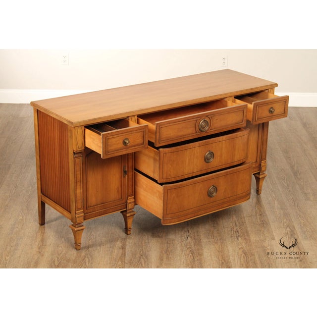 Mid 20th Century Vintage French Directoire Style Walnut Buffet Sideboard For Sale - Image 5 of 12