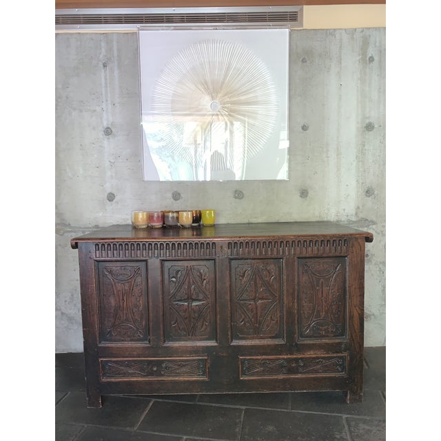 Traditional 17th Century Antique Coffer Chest Trunk For Sale - Image 3 of 7