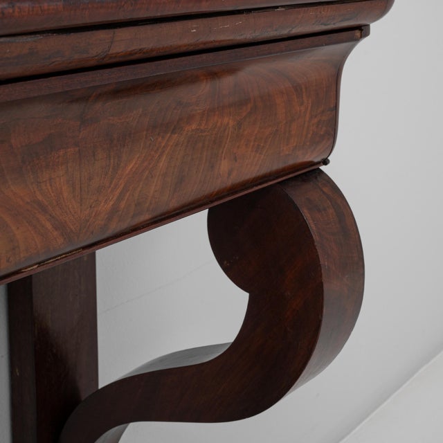 19th Century French Restauration Wooden Console Table in Original Patina For Sale - Image 11 of 18