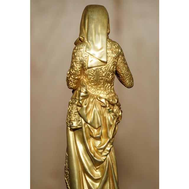 Albert Ernest Carrier-Belleuse, Reading Lady, 19th Century, Gilt Bronze For Sale - Image 14 of 18