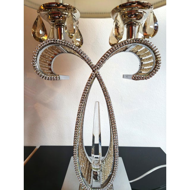 Table Lamps with Swarovski Crystals from Gallo Design, 2000s, Set of 2 For Sale - Image 10 of 12