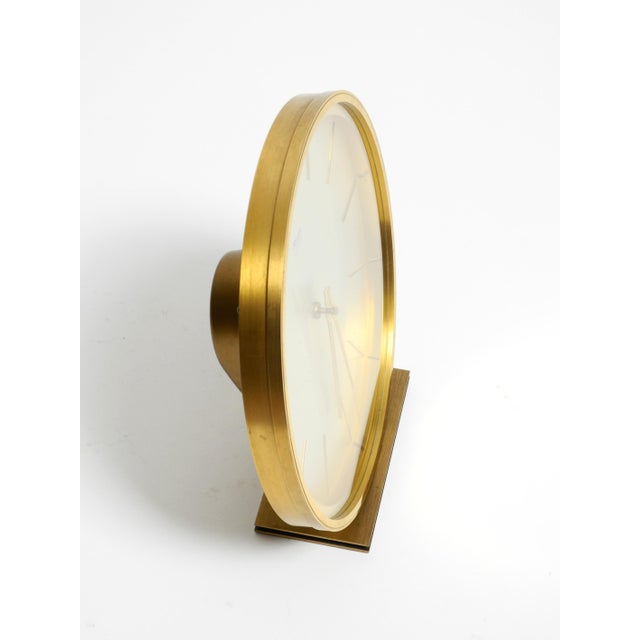 Vintage Brass Table Clock by Kienzle, 1960s For Sale - Image 13 of 15