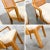 Late 20th Century Modern Campaign Style Dining Chairs Light Wood & Cane by American of Martinsville, Set of 4 For Sale - Image 14 of 16