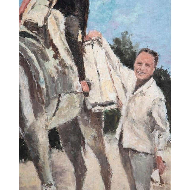 1960s R. Peyre, Cannes Film Festival, 1964, Oil Painting on Canvas, Framed For Sale - Image 5 of 11