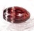 This is a large oval shaped red cut to clear vase. The vase is cut in oval shapes and it has no markings. The vase...