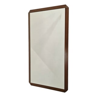 Rectangular Wooden Wall Mirror, 1960s For Sale