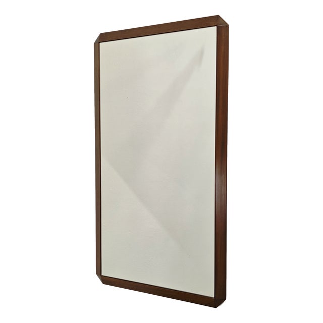 Rectangular Wooden Wall Mirror, 1960s For Sale