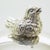 Metal Vintage Italian Cotton Swab Jar with Bird Top in Silver 800, Milan, 1970s For Sale - Image 7 of 14