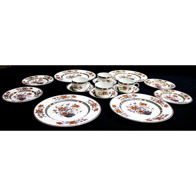 Asian 1960s Royal Limoges Mandarin Pattern China Service for 4 - 16pcs For Sale - Image 3 of 8