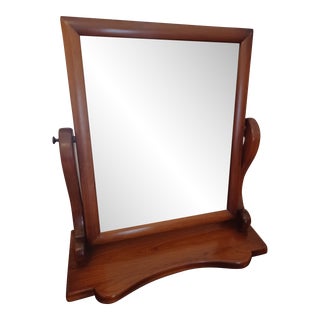 Vintage Stickley Traditional Cheval Style Dresser Top Shaving Vanity Mirror For Sale