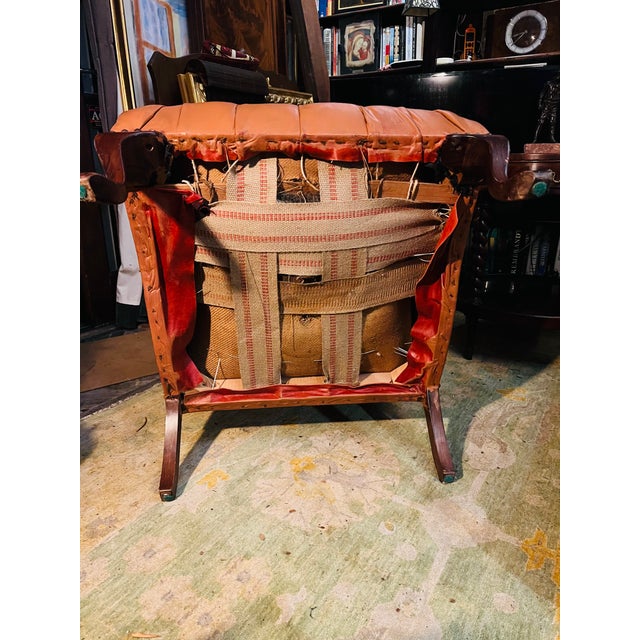 A Carl Forslund Rip Can Lee Tufted Leather Arm Chair For Sale - Image 12 of 13