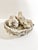 Gray Vintage Concrete Bird Nest Garden Sculpture, Cast Stone Sparrow Planter or Birdbath Accent For Sale - Image 8 of 11