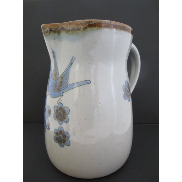 Incredibly sweet Vintage Ken Edwards Mexican pottery, large water pitcher from the El Palomar studio in Tonalá, Mexico....