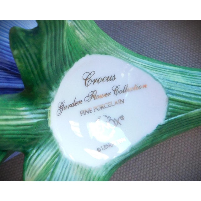 1990s Vintage Lenox Porcelain Crocus, the Garden Flower Collection For Sale - Image 5 of 11