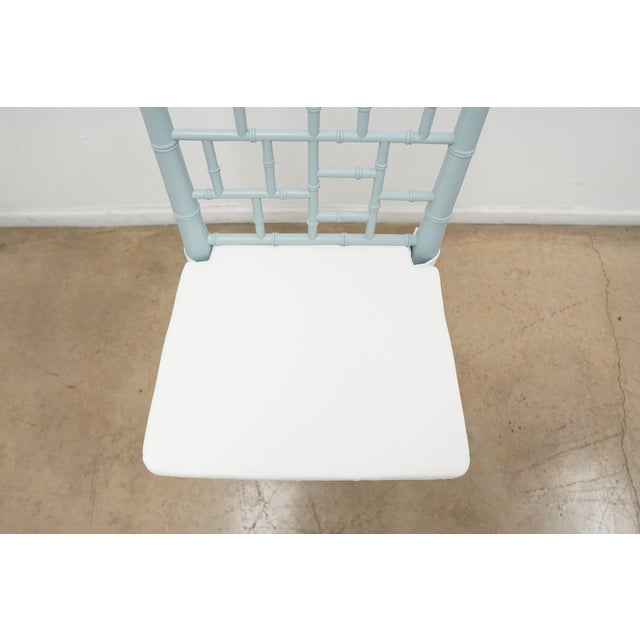 Faux Bamboo Chippendale Bar Stools (Set of 4) For Sale - Image 15 of 18