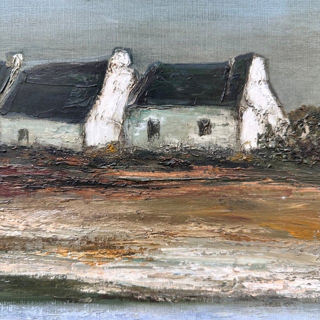 Ronald, Cabins of French Brittany, 20th Century, Oil Painting on Canvas, Framed For Sale - Image 15 of 18