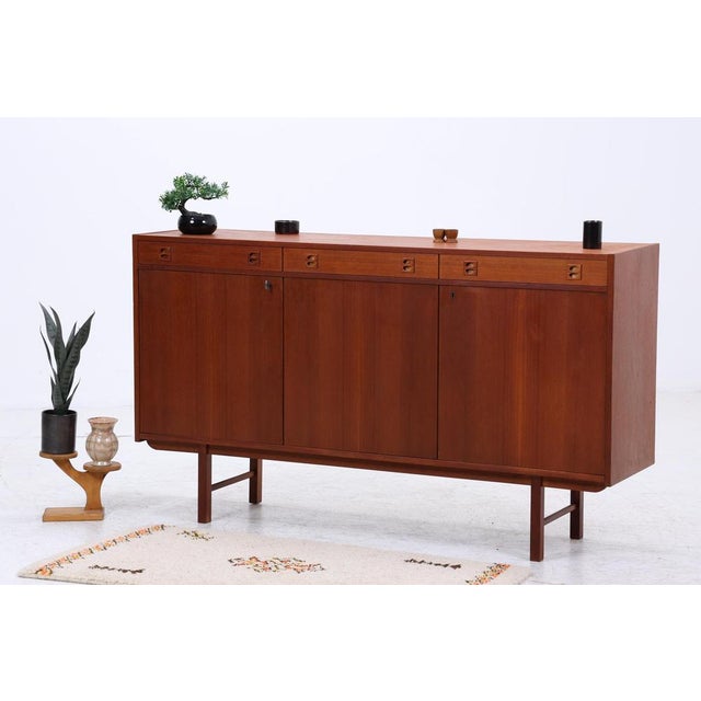 Vintage Teak Highboard, 1960s For Sale - Image 4 of 18