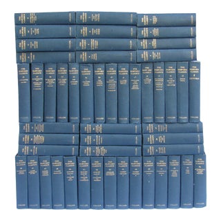 1910 Blue & Gold Harvard Classics, Set of 51 For Sale