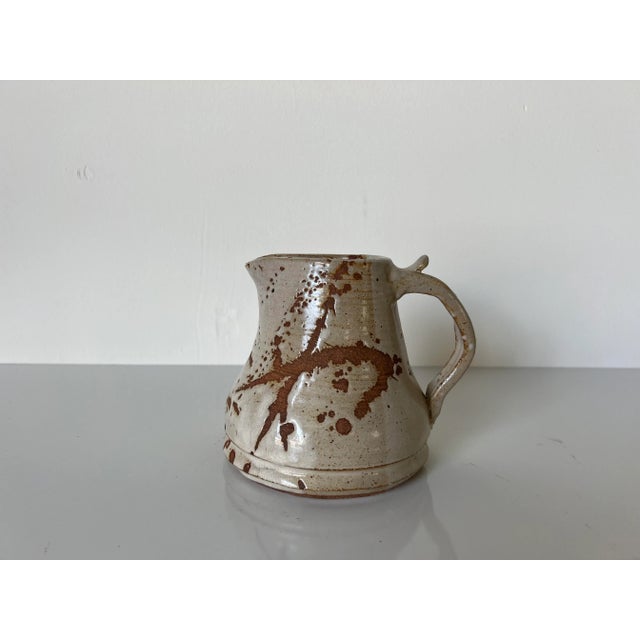 Mid Century Modern Art Ceramic Pitcher Vase For Sale - Image 11 of 12