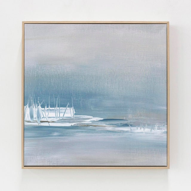 Wood Framed Canvas Print Set - Scape No. 3 and No. 4 - Set of 2 For Sale - Image 7 of 8