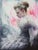 Nebula by Alexandra Manukyan | Oil on Linen, on aluminum gallery wrap, portrait of a young woman For Sale