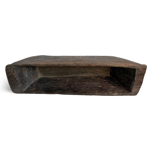 Vintage Old India Wood Trough Bowl For Sale In Los Angeles - Image 6 of 6
