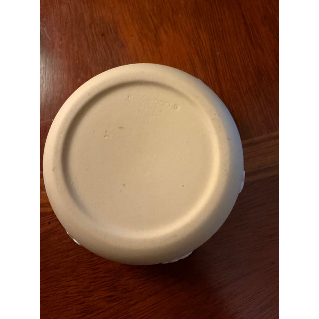 Ceramic Vintage Wedgwood Prunus Yellow Primrose Jasperware 2.75” Trinket Box and Lid For Sale - Image 7 of 10