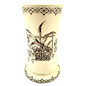 Bridgwood & Clarke Ironstone Aesthetic ‘Orchid’ Toothbrush Holder, Circa 1860