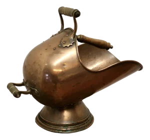 Victorian Copper Helmet Coal Scuttle, 1890s