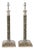Vintage Silver Plate and Agate Corinthian Column Table Lamps, Set of 2 For Sale