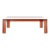 Amber Acrylic Square Coffee Table For Sale