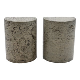 Pair of Turned Permian Period Stone Bookends From the San Andres Formation For Sale