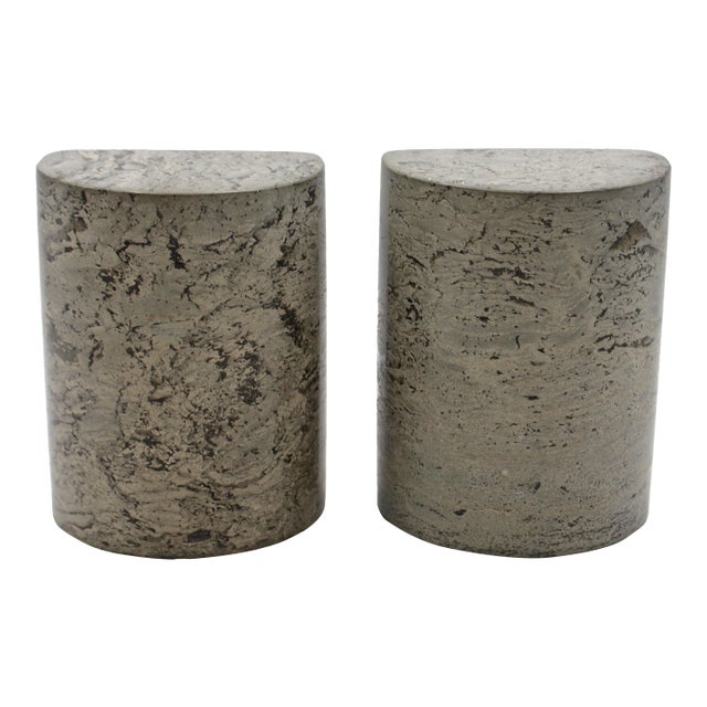 Pair of Turned Permian Period Stone Bookends From the San Andres Formation For Sale