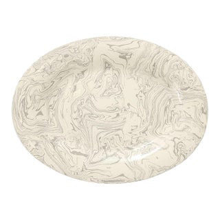 Vintage Marbleized Platter II For Sale