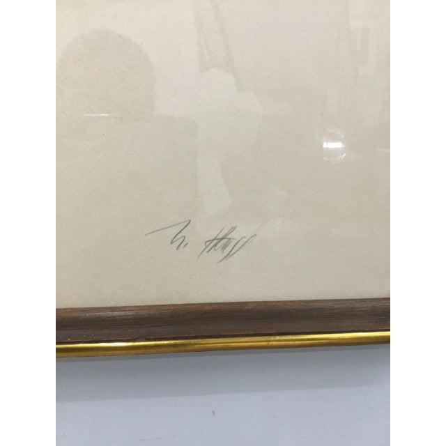 Paper 1970s Vintage Surrealistic Lithograph “Flag & Skeleton” by H. Truss For Sale - Image 7 of 13