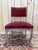 Venetian Louis XV Style Chairs Lacquered Wood with Painted Details and Burgundy Velvet Seats, Set of 8 For Sale - Image 6 of 10