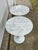 Vintage Marble Top Eero Saarinen Style Tulip Side Tables-A Pair For Sale - Image 9 of 11