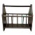 Vintage 1900s Dark Brown Wood Magazine Rack For Sale