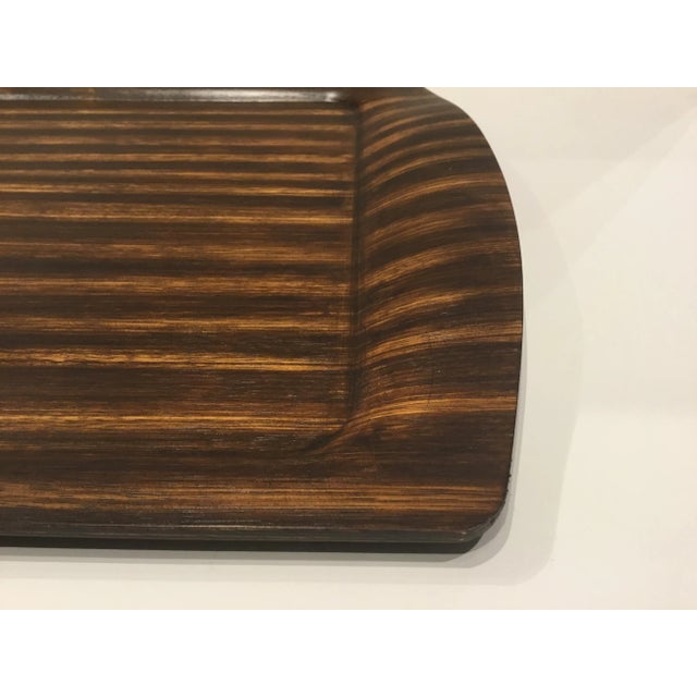 Modern Global Views Modern Zebra Wood Tray For Sale - Image 3 of 4