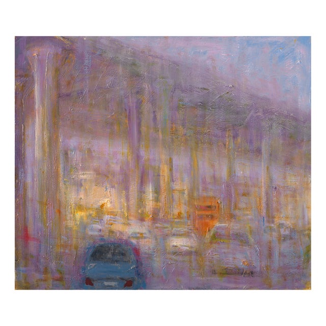 Renato Criscuolo, Sotto il Ponte, Cityscape, Oil on Canvas, 2009 For Sale