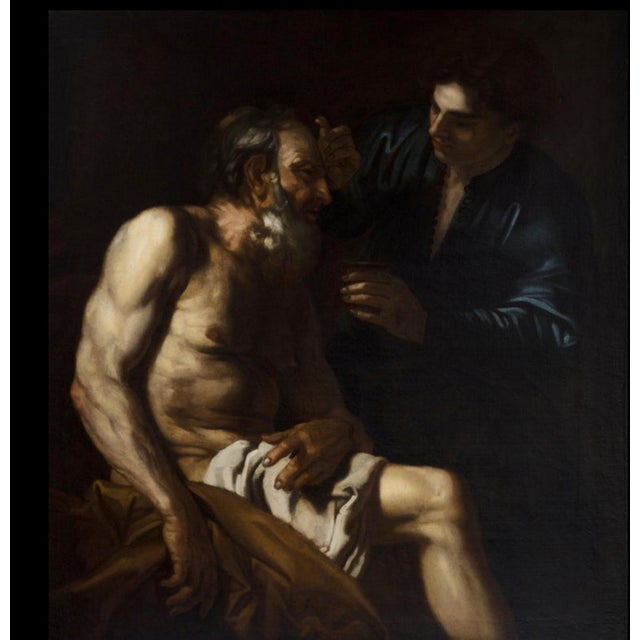 Italian School Artist, The Healing of Tobias, 17th Century, Oil on Canvas For Sale - Image 4 of 10